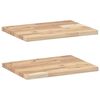 vidaXL Prateleiras flutuante 2pcs 60x30x2cm ac&aacute;cia maci&ccedil;a n&atilde;o tratada
