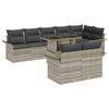 vidaXL Conjunto de Sof&aacute; de Jardim 9 unid. Cinzento-claro