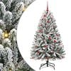 vidaXL &Aacute;rvore de Natal Artificial 150 cm 150 LED Branco quente