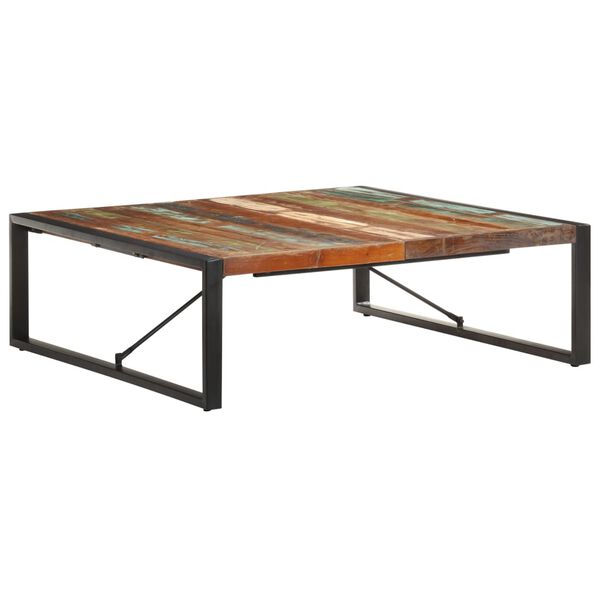 vidaXL Mesa de centro 120x120x40 cm madeira recuperada maci&ccedil;a