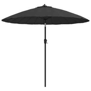 vidaXL Guarda-sol de exterior c/ mastro alum&iacute;nio 250 cm antracite