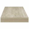 vidaXL Prateleiras parede suspensas 4 pcs 60x23,5x3,8 cm MDF carvalho
