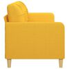 vidaXL Sof&aacute; de 3 lugares 210 cm tecido amarelo-claro
