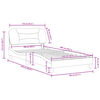 vidaXL Estrutura de cama sem colch&atilde;o Hvar 100x200 cm couro artificial