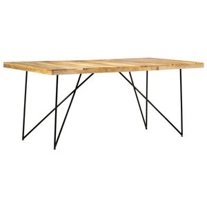 vidaXL Mesa de jantar 180x90x76 cm madeira de mangueira maci&ccedil;a