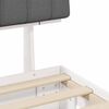 vidaXL Estrutura de Cama com Cabeceira Estofada Cinzento-claro