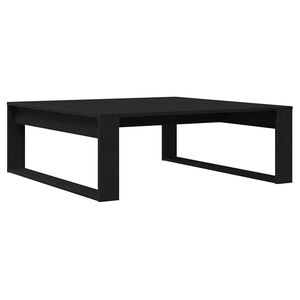 vidaXL Mesa de centro Carvalho Preto 100 x 100 x 35 cm