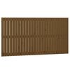 vidaXL Cabeceira de parede 166x3x90 cm pinho maci&ccedil;o castanho-mel