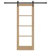 vidaXL Porta Deslizante Natural 73,5 x 198,5 cm