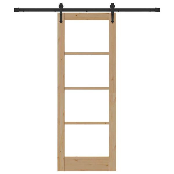 vidaXL Porta Deslizante Natural 73,5 x 198,5 cm