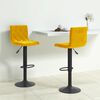 vidaXL Bancos de bar 2 pcs veludo amarelo mostarda