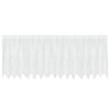 vidaXL Cortina de Renda com cortinas Branco 80 x 400 cm Poli&eacute;ster