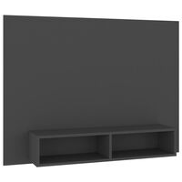 vidaXL Armário de parede para TV 120x23,5x90 cm contraplacado cinzento