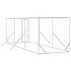 vidaXL Canil de exterior 2x6x2 m a&ccedil;o galvanizado prateado