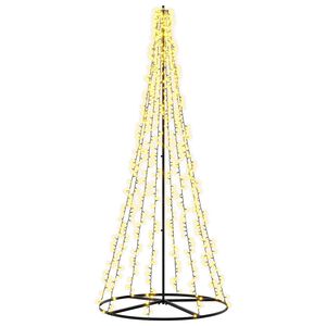 vidaXL &Aacute;rvore de Natal LED 235 cm 1000 LED Branco quente A&ccedil;o Preto