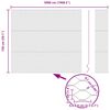 vidaXL Cerca Hexagonal Cinzeto 1,5 x 50 m PVC