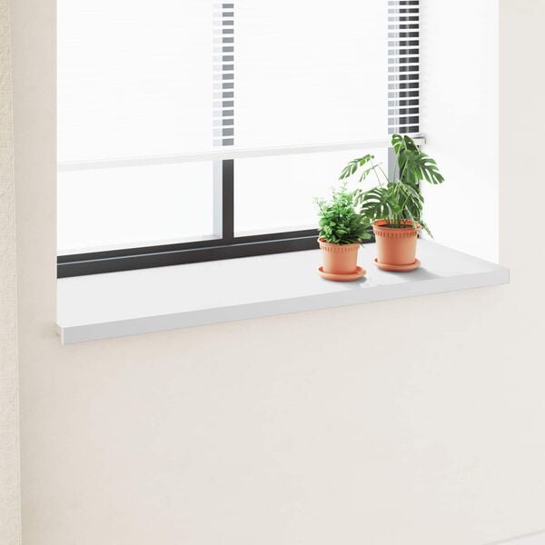 vidaXL Soleira de Janela Branco 120 x 50 x 4,5 cm PVC