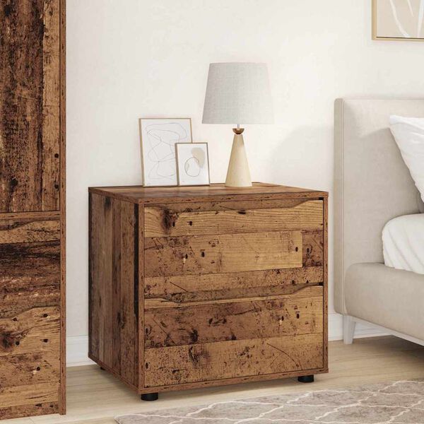 vidaXL Arm&aacute;rio de arruma&ccedil;&atilde;o Madeira Antiga 60 x 48 x 57 cm