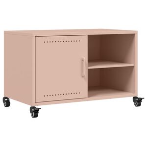 vidaXL M&oacute;vel de TV 68x39x43,5 cm a&ccedil;o rosa