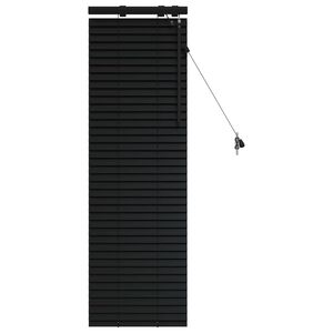 vidaXL Cortina Veneziana Preto 40 x 130 cm 35 mm