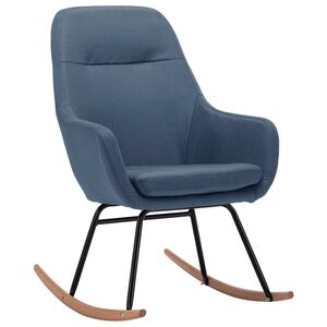 vidaXL Cadeira de baloi&ccedil;o tecido azul