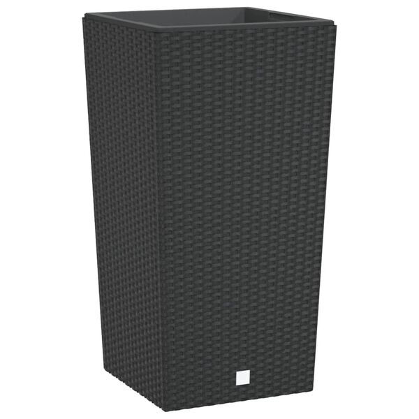 vidaXL Vaso com interior remov&iacute;vel 21 / 49 L vime PP antracite