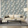 DUTCH WALLCOVERINGS Papel de parede mármore cinzento e azul