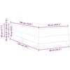 vidaXL Cama Box com colch&atilde;o Cinzento-claro 90 x 190 cm tecido