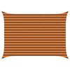 vidaXL Vela de sombra solar Laranja e Marrom 3,5 x 2,5 m