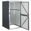 vidaXL Abrigo ferramentas jardim 88x89x161cm a&ccedil;o galvanizado antracite