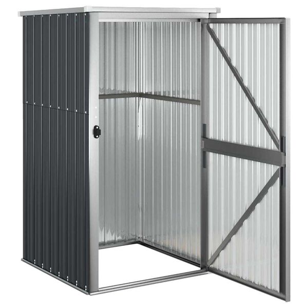 vidaXL Abrigo ferramentas jardim 88x89x161cm a&ccedil;o galvanizado antracite