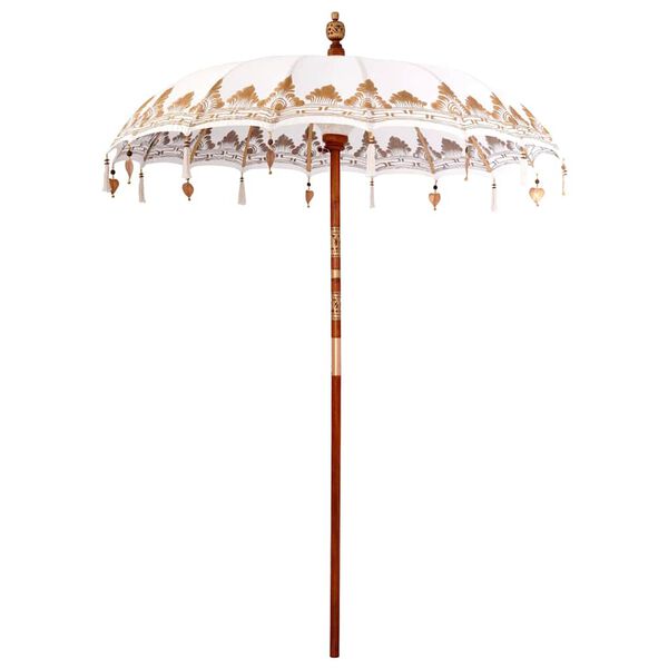 vidaXL Parasol Balinês Creme 185 x 185 x 260 cm
