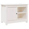 vidaXL M&oacute;vel de TV 70x36,5x52 cm madeira de pinho maci&ccedil;a branco