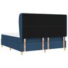 vidaXL Cama Box Springs com Colch&atilde;o Cinza Escuro 90x190 cm Azul tecido