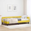 vidaXL Estrutura de Cama de Canto com Colch&atilde;o 2 pcs Amarelo Veludo