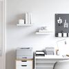 vidaXL Prateleiras de parede 2 pcs 40x23x3,8 cm MDF carvalho e branco