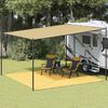vidaXL Tapete de campismo para tenda 400x400 cm bege