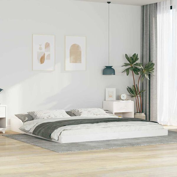 vidaXL Estrutura da Cama Branco 180 x 210 cm