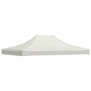 vidaXL Teto para tenda de festas 4,5x3 m 270 g/m&sup2; cor creme
