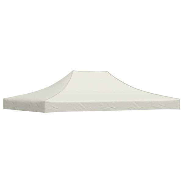 vidaXL Teto para tenda de festas 4,5x3 m 270 g/m² cor creme
