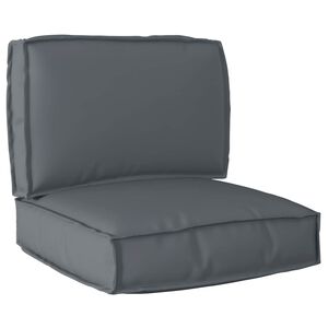 vidaXL Conjunto de Almofadas para Palete Tecido Oxford Antracite
