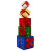vidaXL Caixa de presente decorativa de Natal 5 unid. 125 LED