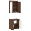 vidaXL Conjunto de M&oacute;veis para Banheiro TULUM Carvalho Marrom