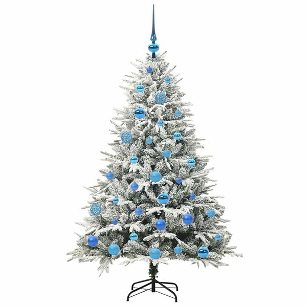 vidaXL &Aacute;rvore de Natal Artificial Pr&eacute;-iluminada com Conjunto de Bolas
