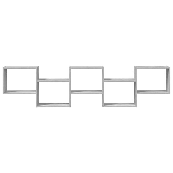 vidaXL Estante parede c&uacute;bica 5 compartimentos derivados madeira