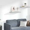 vidaXL Prateleira de parede suspensa 60x23,5x3,8 cm MDF cinza cimento