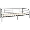 vidaXL Estrutura sof&aacute;-cama 90x200 cm metal cinzento