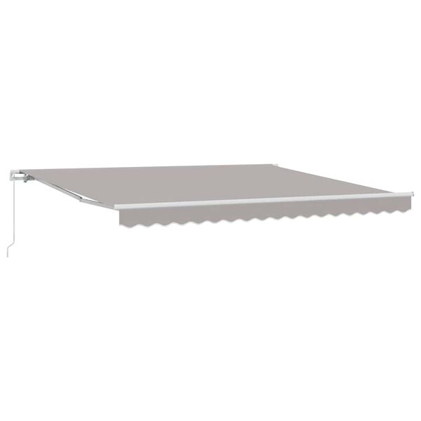 vidaXL Toldo Cinzento-claro 400 x 350 x 165 cm Poli&eacute;ster e Metal