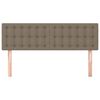 vidaXL Cabeceiras cinzento-acastanhado 144x5x78/88 cm tecido