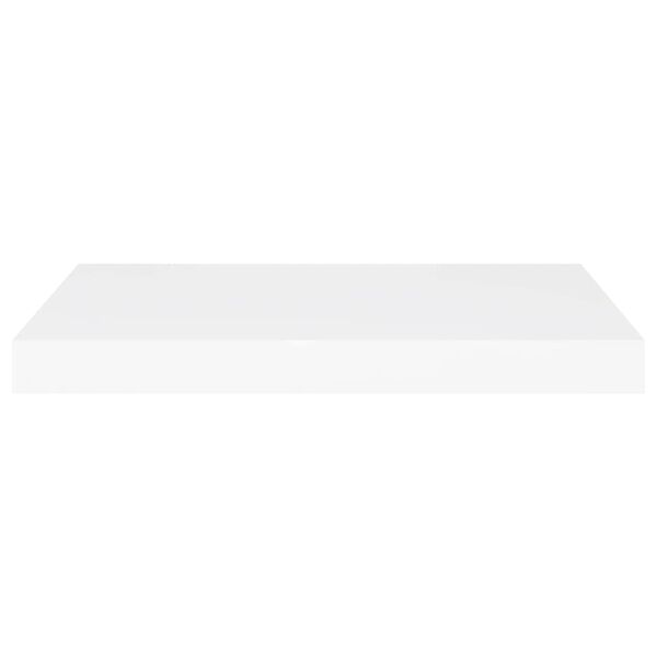 vidaXL Prateleiras de parede suspensas 2 pcs 60x23,5x3,8cm MDF branco